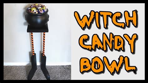 Halloween witch candy bowl